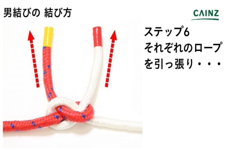 男結び【紐・ロープの結び方】 | となりのカインズさん