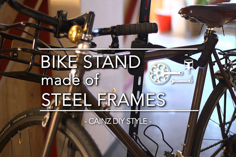 スチールフレームの組み立てバイクスタンドDIY 【カインズDIY】