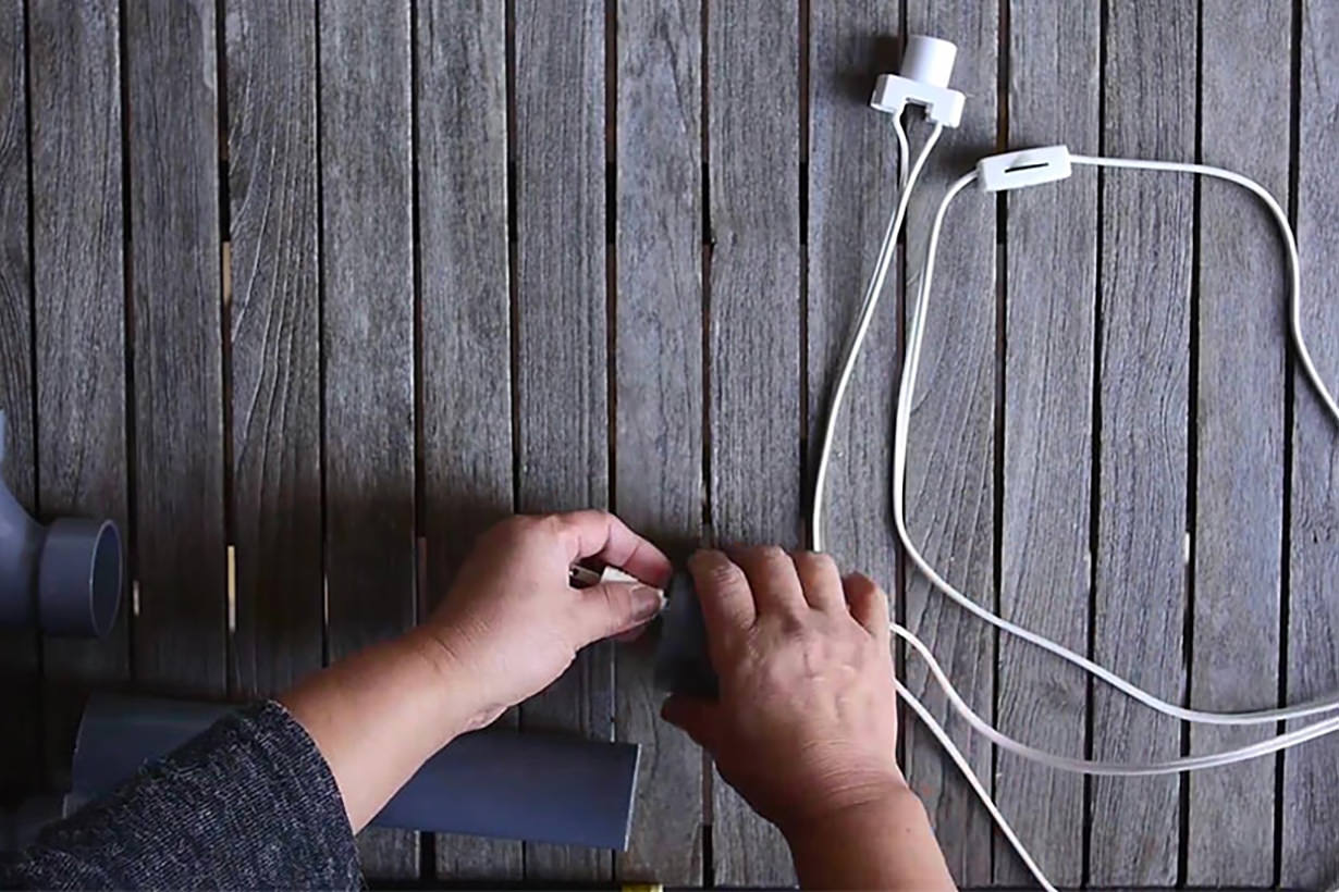 塩ビ管とシャベルでオシャレなスタンドライトDIY 【カインズDIY