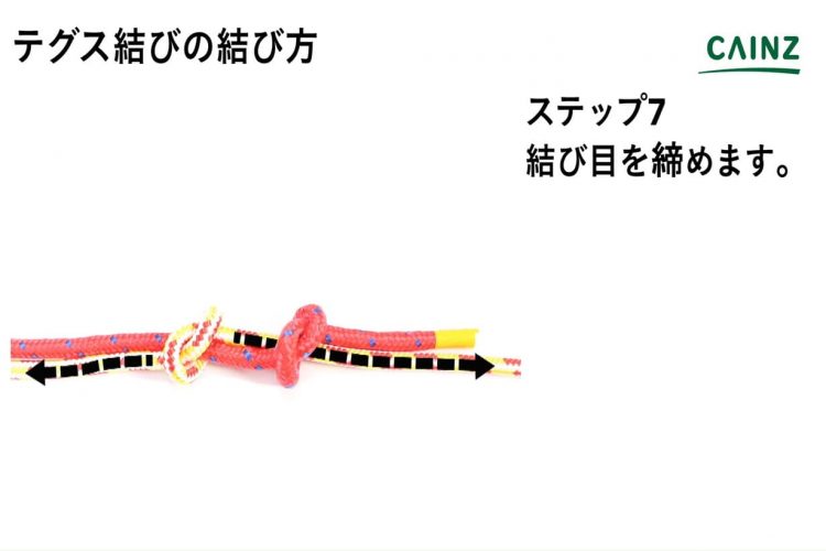 2本のヒモを繋ぐテグス結び 紐 ロープの結び方 となりのカインズさん