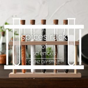 試験管を使って作るスパイスラックDIY 【カインズDIY】