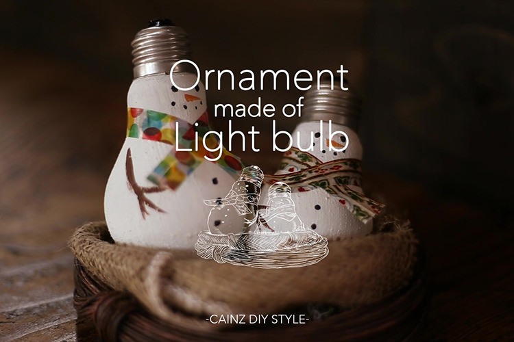 電球で作るクリスマスオーナメントDIY 【カインズDIY】