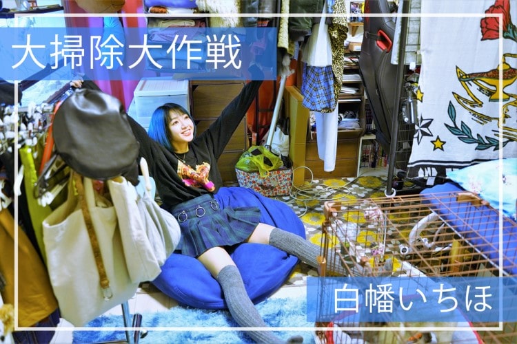 アイドル・白幡いちほの汚部屋を大掃除してみた