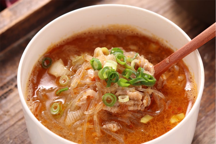 料理研究家のYｕｕのレシピ「坦々春雨スープ」