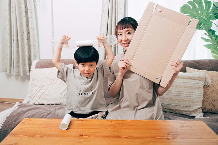 【夏休み自由研究】早い! 安い! 簡単! 5歳の息子と家庭ゴミで工作してみた