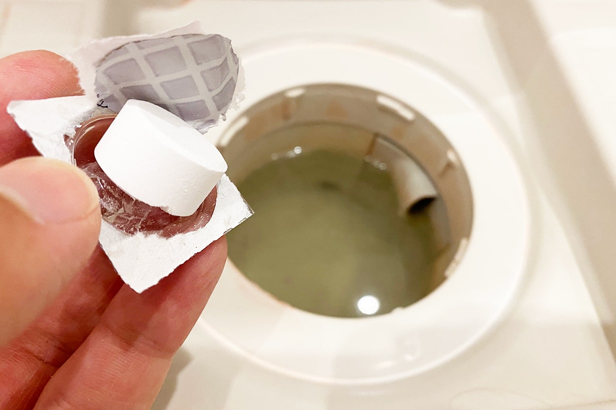 ついでに試してみました、簡単お風呂掃除アイテム！