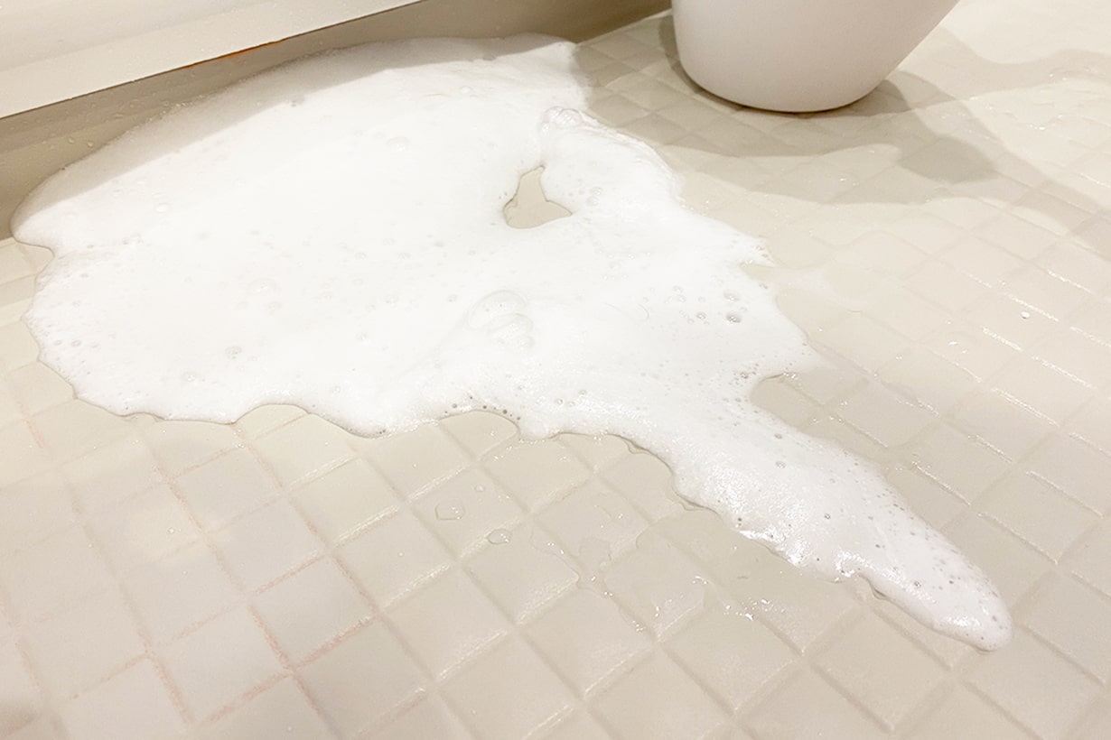 ついでに試してみました、簡単お風呂掃除アイテム！