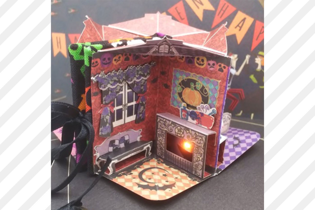 手のひらサイズの絵本が360度のドールハウスに！ 豆本ドールハウスの
