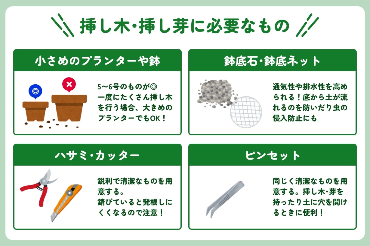挿し木（挿し芽）とは？ 用土の選び方、おすすめの植物を紹介します