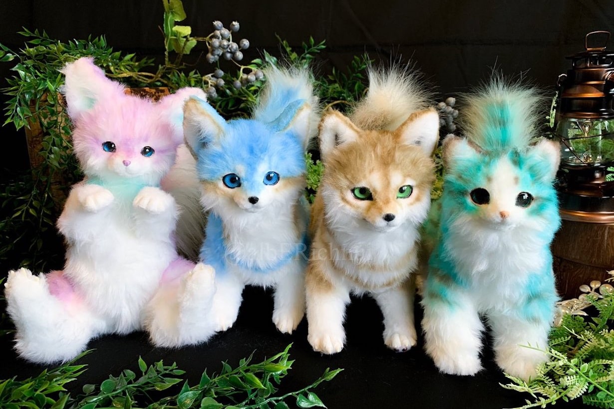 ヴィンテージ調のキツネさん 狐 海外作家様 テディベア アーティストベア