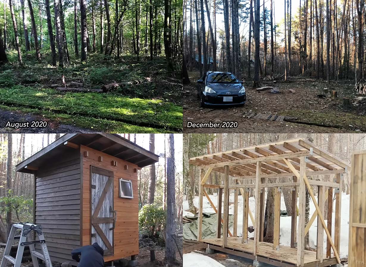 24万円で山を購入して大人の秘密基地づくり。セルフビルドでくらしDIY 