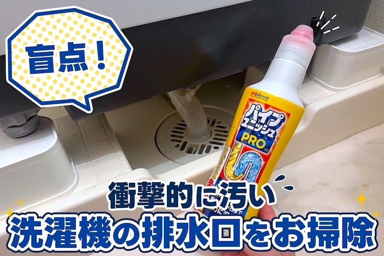 【閲覧注意】ヘドロ汚れにまみれた洗濯機の排水口とホースを掃除する方法