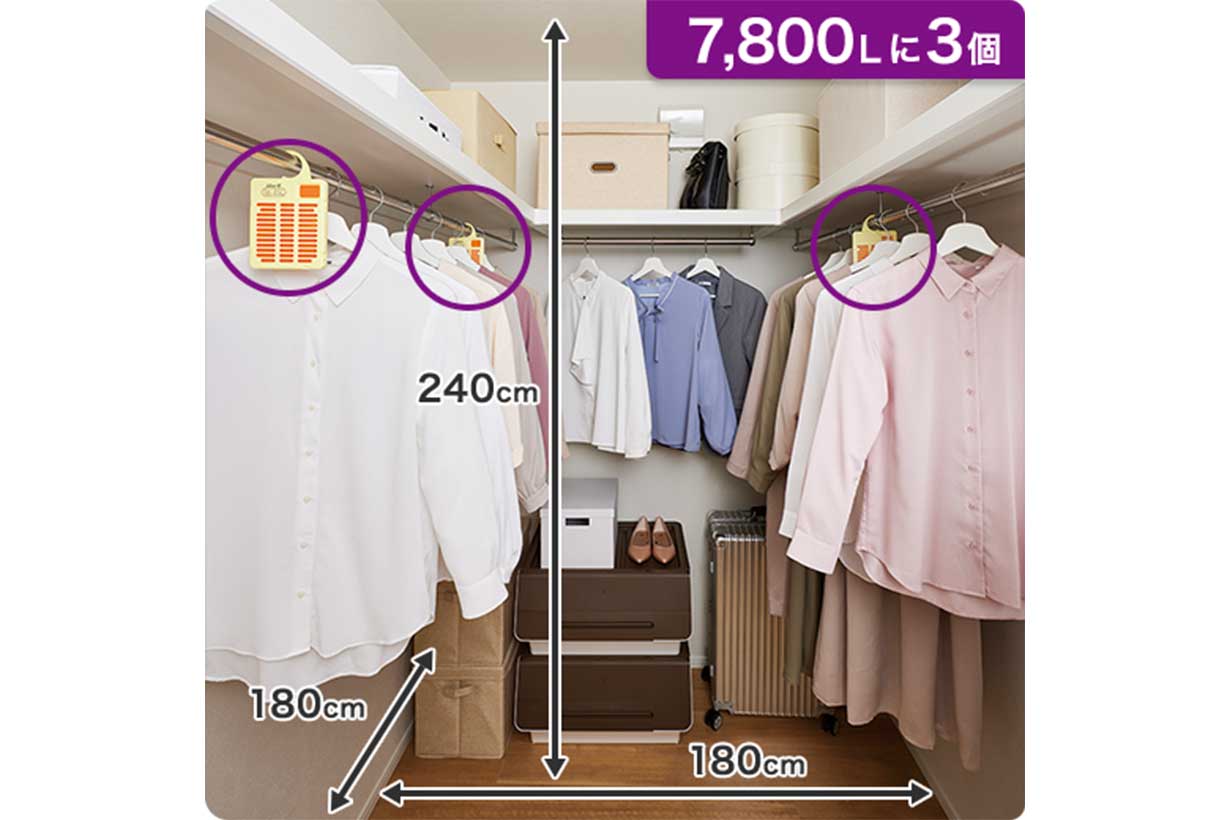 7800L(2畳)につき3個う