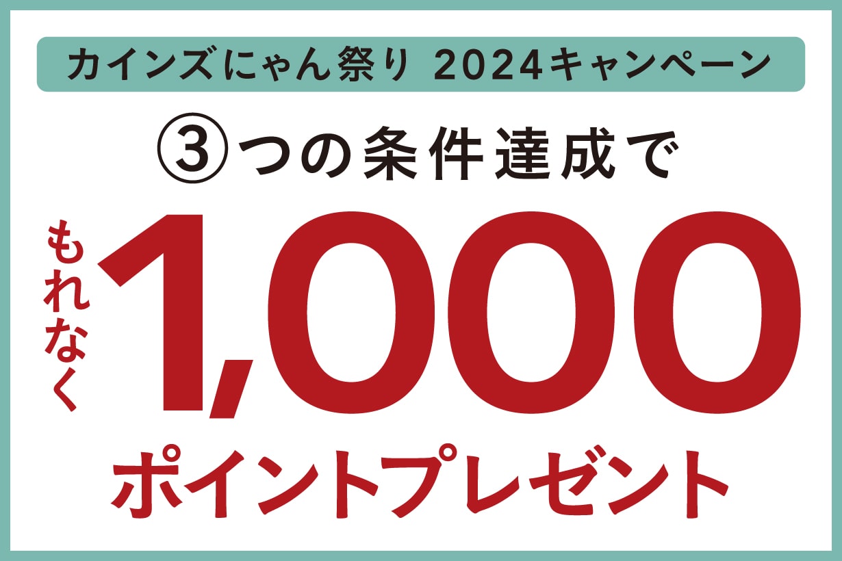 終了》【カインズにゃん祭り2024】対象商品を買うと最大5000ポイントが