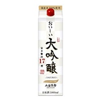 小山本家 美味しい大吟醸 パック 1800ml【別送品】