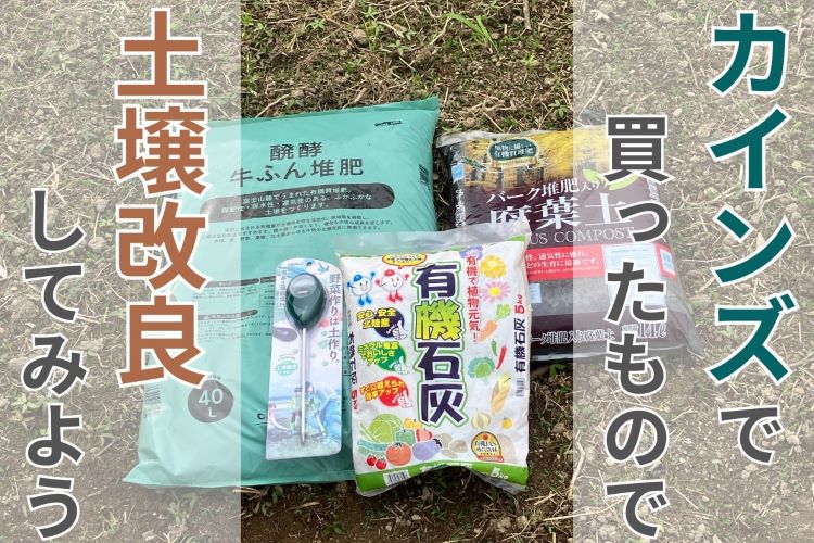 固い土をふかふかにしてみよう！ カインズで買ったものでちょっぴり本格的な土壌改良に挑戦してみた