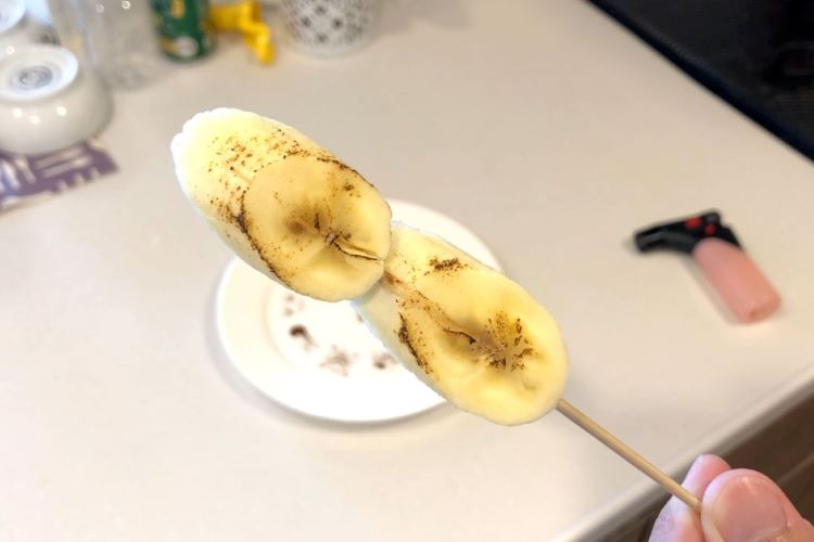 クッキングバーナー“炙り師”でフルーツ炙り比べ