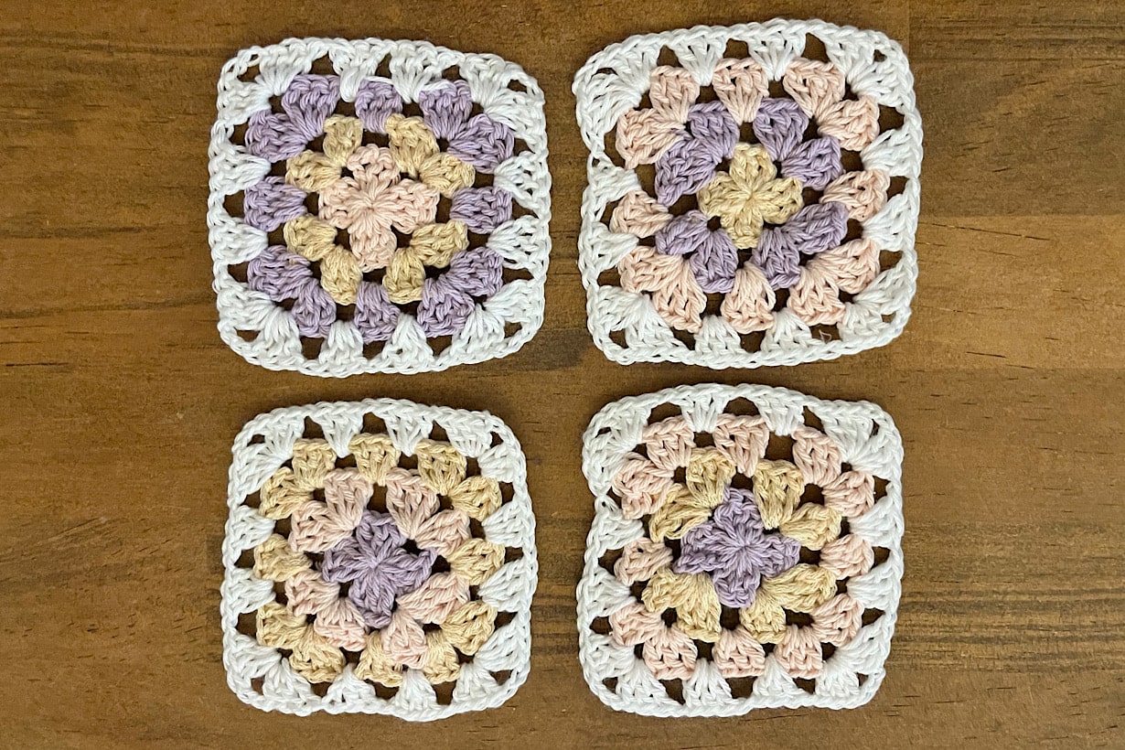 簡単DIY】かぎ針編み・グラニースクエアをきれいに保管できる