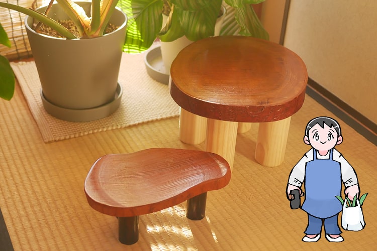 脚をつけるとかわいい