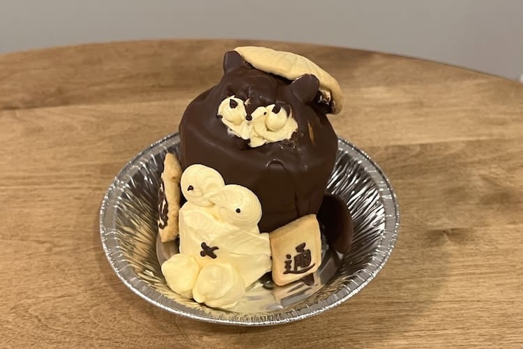 信楽焼たぬきの「たぬきケーキ」を作りたい