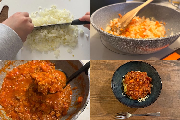 むしゃくしゃも疲れも刻む。カインズのキッチン用品で「回復ミートソース」を作る