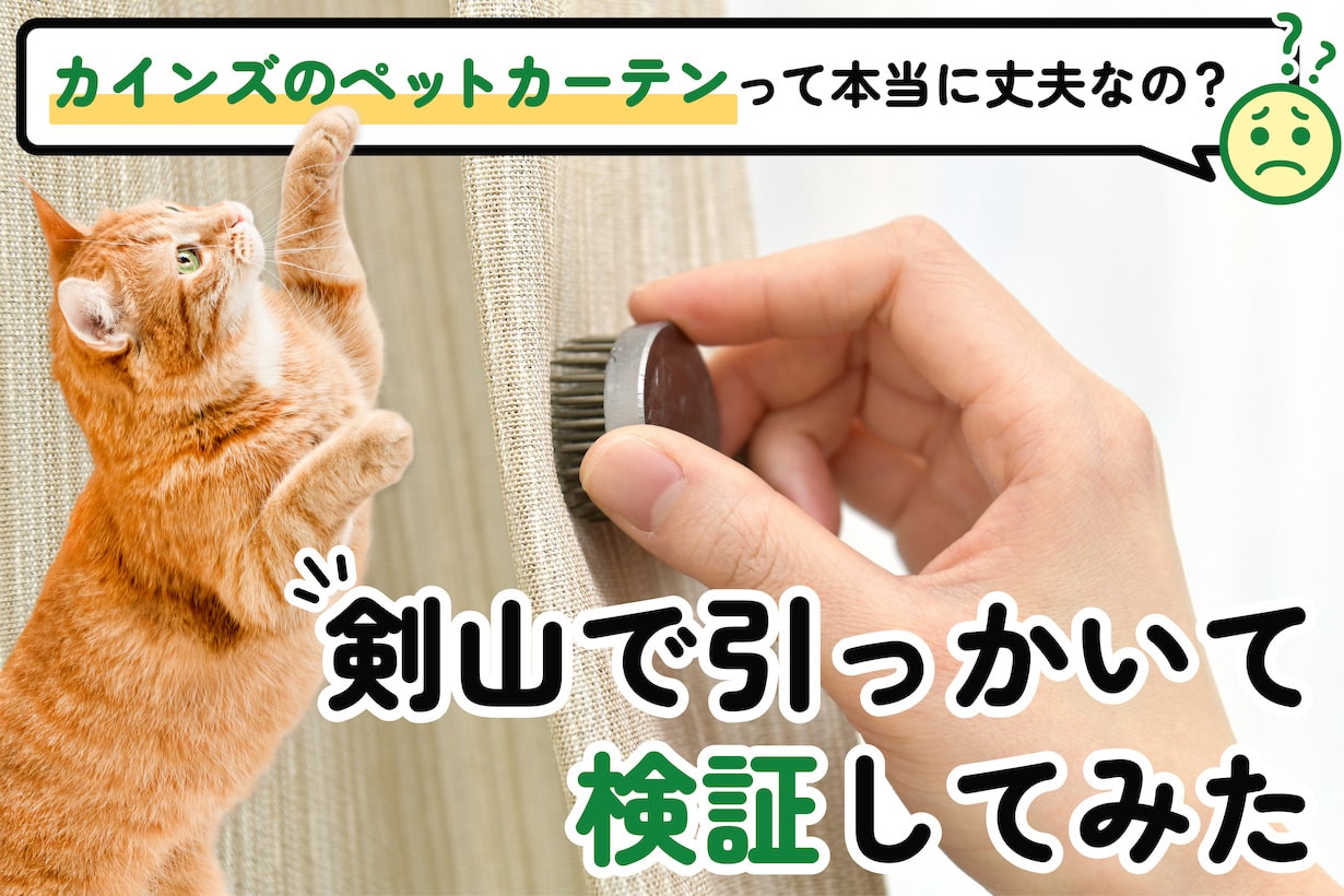 愛猫家の救世主！ カインズの“引っかき耐性カーテン”がすごすぎる件