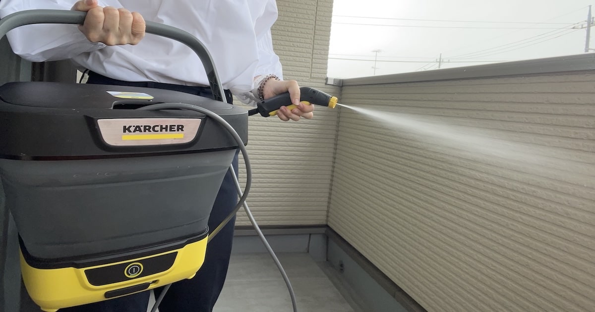 ケルヒャー高圧洗浄機　洗車、ベランダ掃除 高圧洗浄機を使ってベランダ・テラスまわりを簡単キレイに | ケルヒャー
