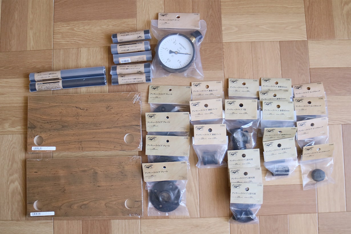 アイアン風パイプ棚(キット) アイアン風パーツでパイプ棚をDIY コツをつかんで自由にアレンジ