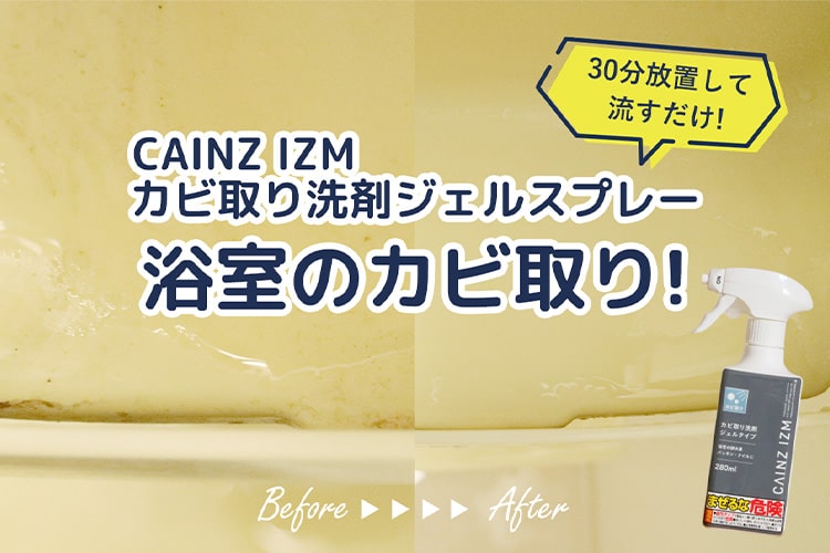 見て見ぬふりしてたお風呂の黒カビ。カインズのジェルスプレーでようやく解決！