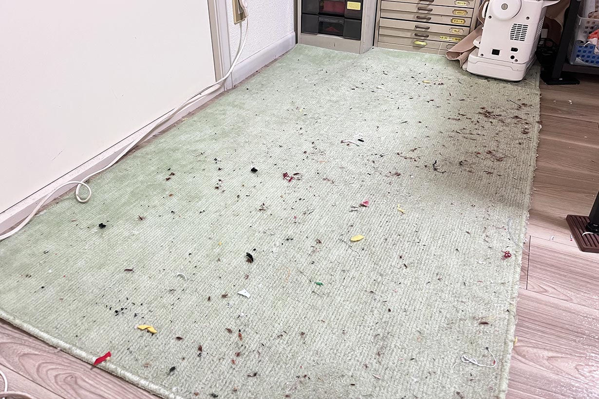 すごい糸くずの量