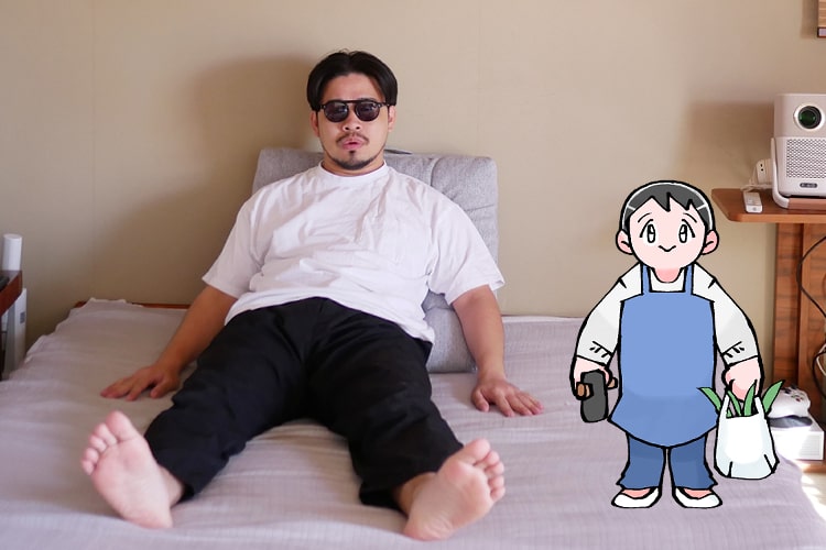ベッドの上をよくした～い