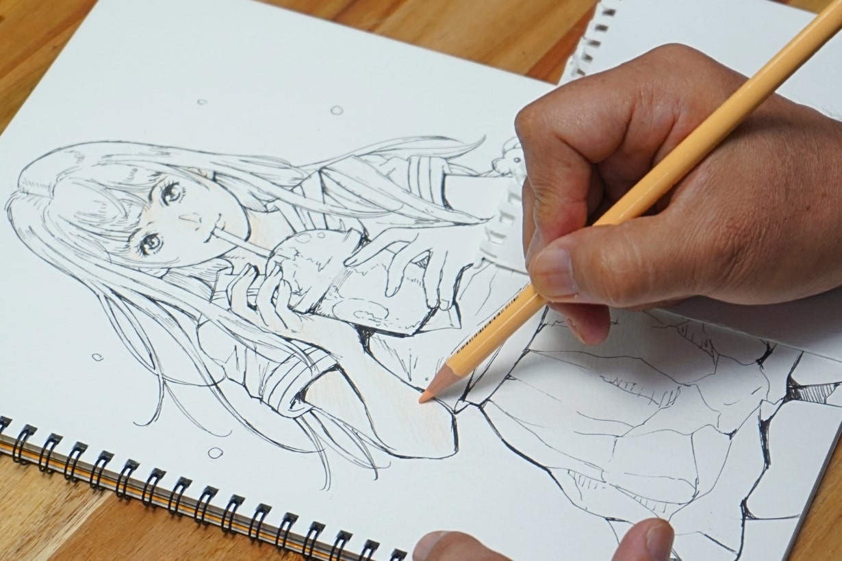 色鉛筆の可能性は無限大!? 90年代ラブコメ漫画の作画担当・玉越博幸