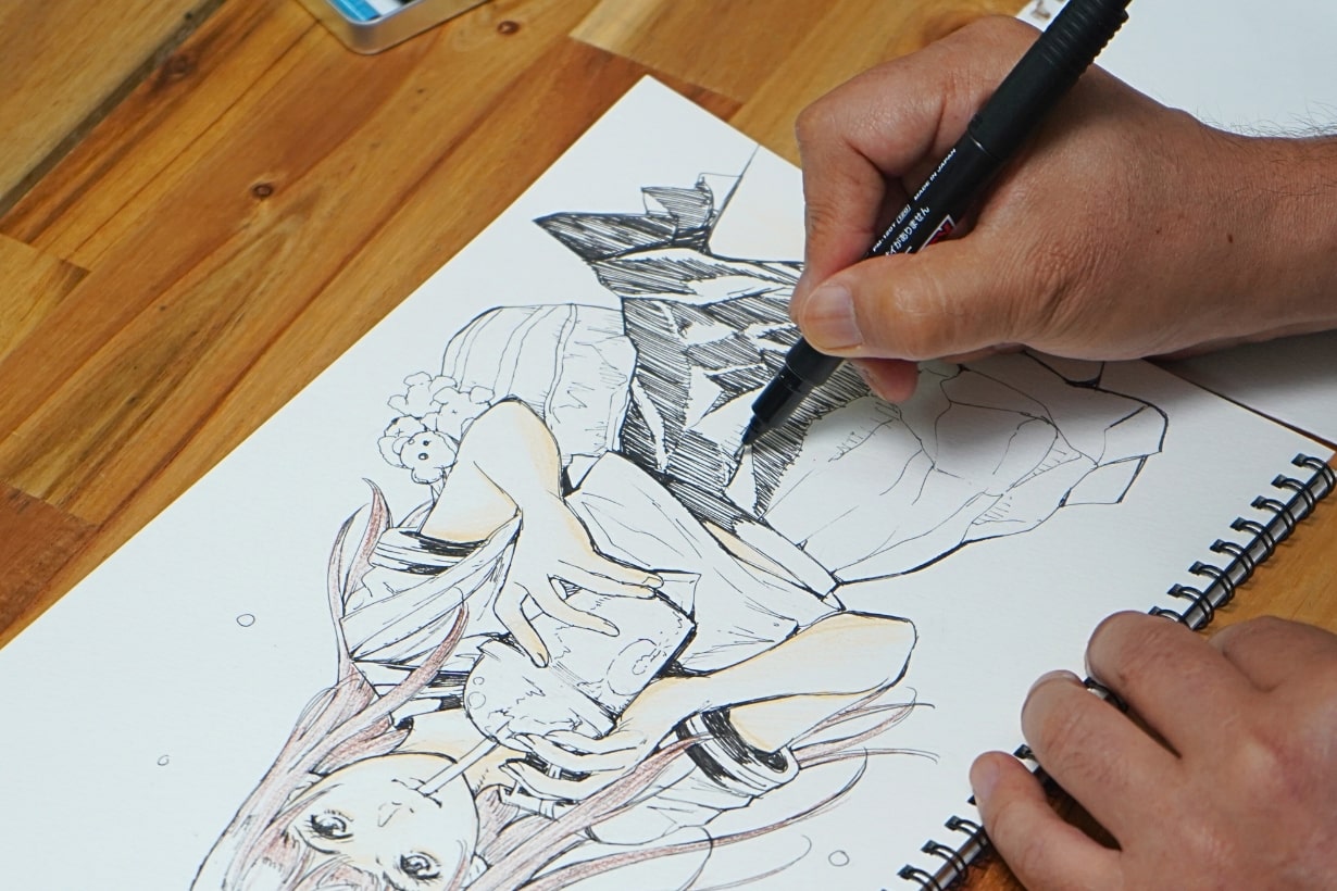 色鉛筆の可能性は無限大!? 90年代ラブコメ漫画の作画担当・玉越博幸