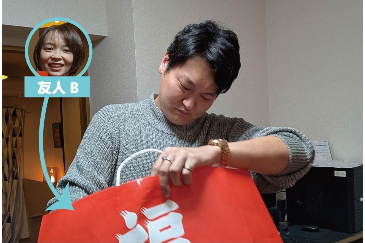 次は友人Aが取った、Bが準備した福袋を開けるよ！