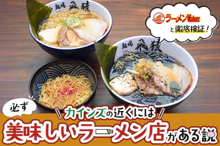 カインズの近くに美味しいラーメン店はあるのか？ ラーメンWalkerと徹底検証！【＃2 麺場 飛猿 ｜りんかんモール店】