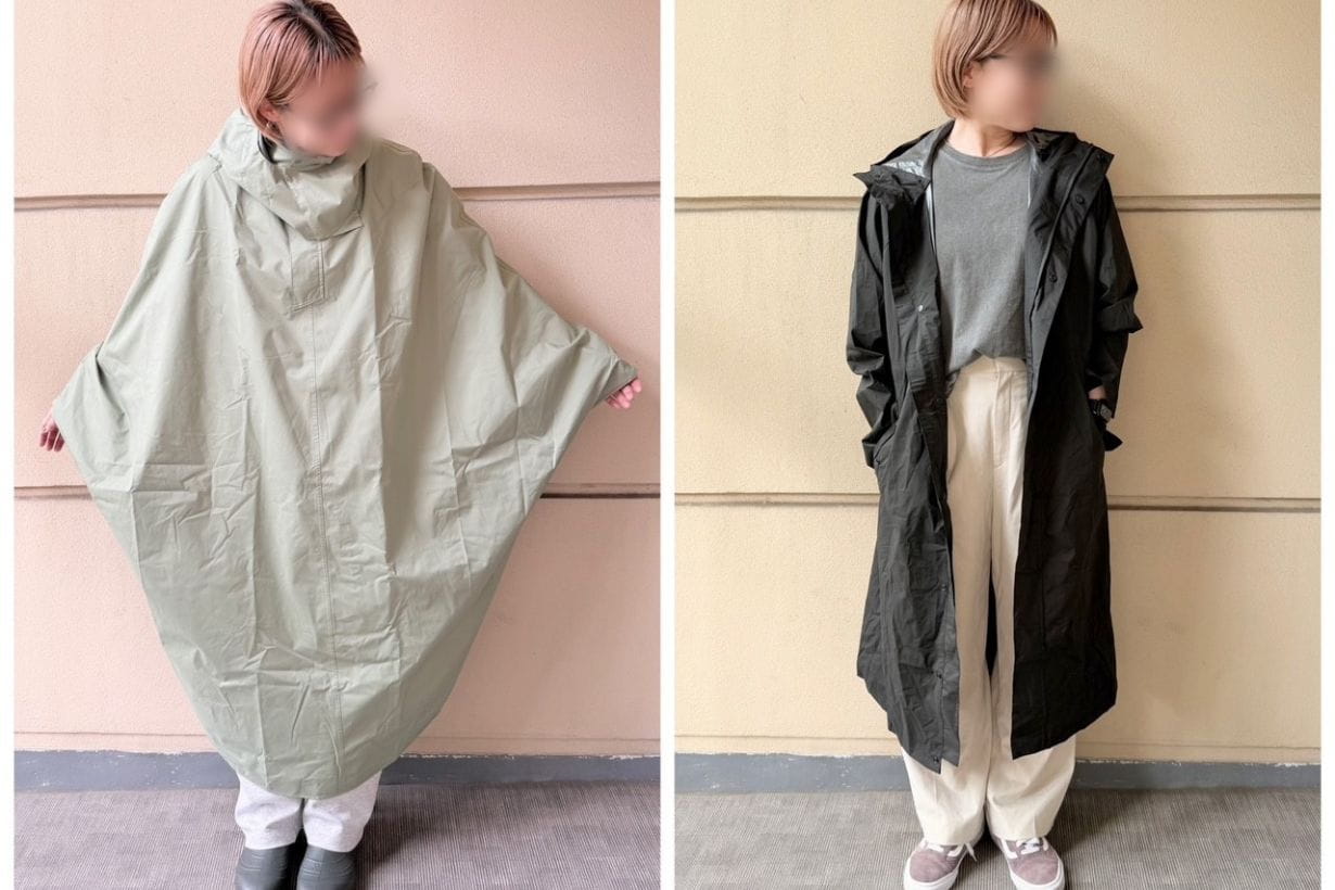 【雨の日自転車に】RAINSレインズ ポンチョ型レインコート 高級感 普段着にも 雨の日の自転車ストレスが激減！ カインズの新作レインウェアが優秀
